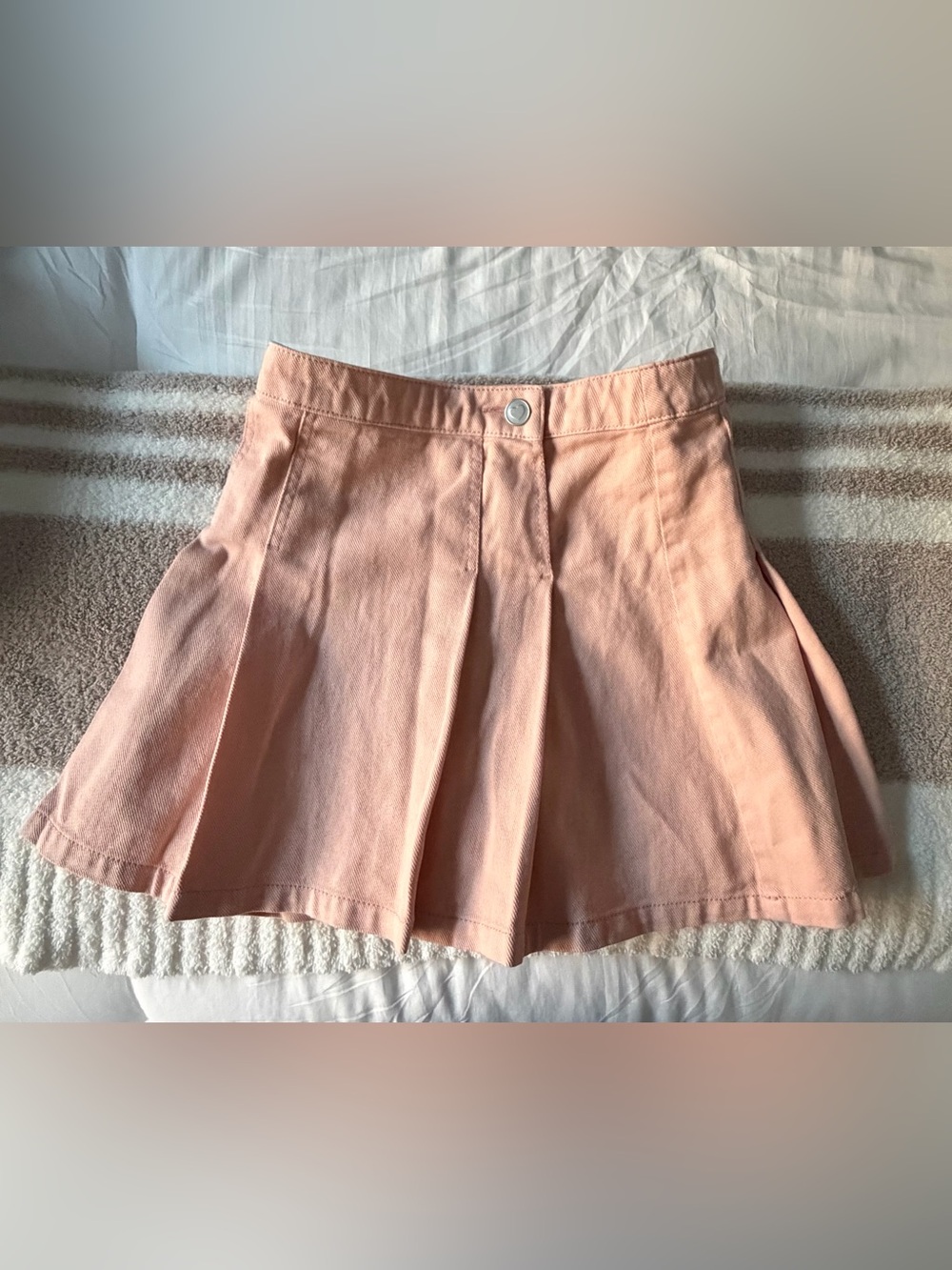 H&M Peach Pleated Kids Skirt
